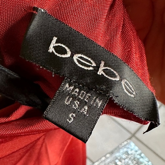 Bebe Special Sexy Strappy Back Red Maxi Flowing Goddess Dress see text for deets - Picture 8 of 8